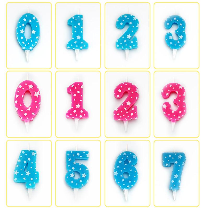 0-8 Years Birthday Candle New Girls Kids Birthday Numbers Candle Cake Candles Colorful Birthday Cake Candles for Kids Adults Number Cake Topper Decoration For Birthday Wedding Crown Smoke-free Cake Candles for For Cake Party Supplies
