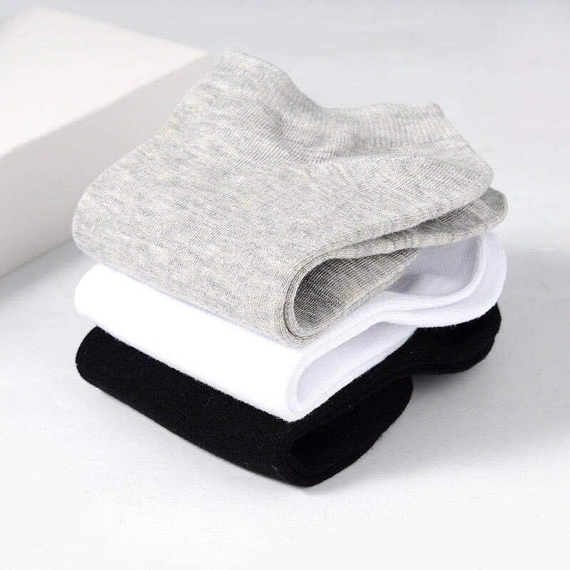 10 Pairs Breathable No Show Sports Socks Solid Color Boat Socks Comfortable Cotton Ankle Socks For Men And Women