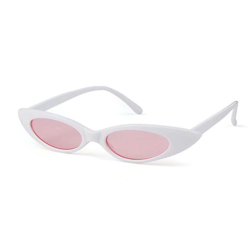 Cat Eye Sunglasses for Women Retro Narrow Pointy Cateye Cat Eye Sunglasses For  Women Vintage Style  Eyewear For Women/Men  oval Sun Glasses For Female