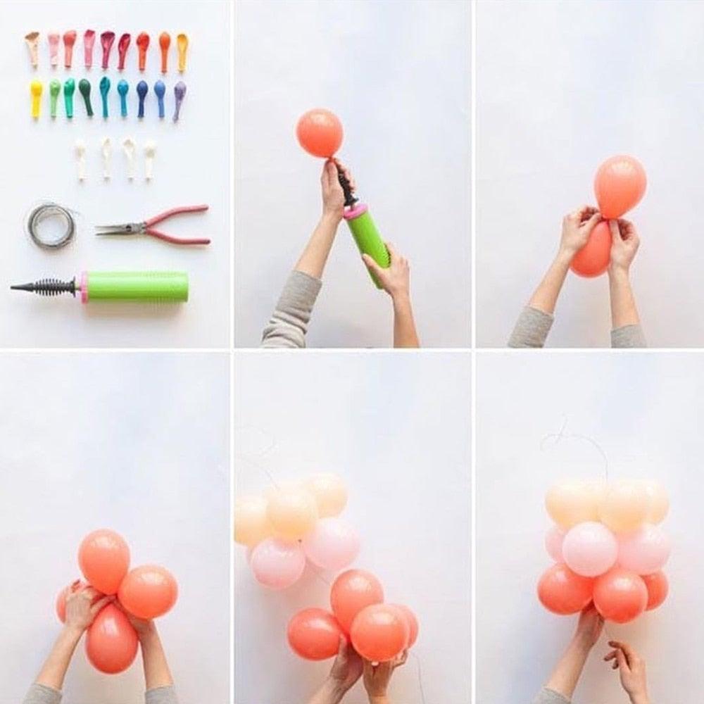 177Pcs Matte Pastel Pink Ruby Red Balloon Garland Kit Set For Valentine Wedding Balloons Home Party Decors Bridal Showers Red Ballons for Girls Birthday Party