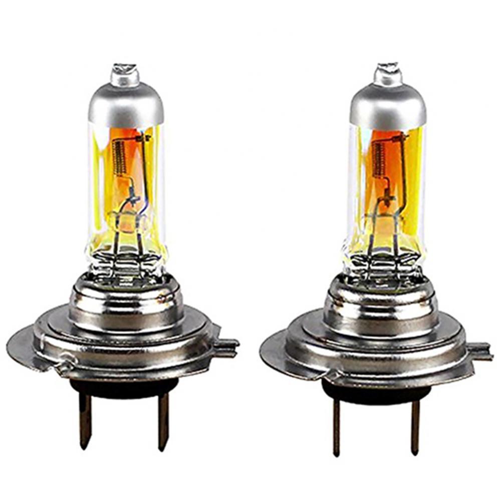 2 Pcs Car Super Bright H7 Xenon Halogen Upgraded Bright White Headlight Front Headlight Light Bulbs Lamp 12V Car Accessories Crystal Vision Ultra Upgraded Bright White Headlight