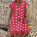 Stylish Summer Dress Loose Ladies Orange Yellow Summer Dresses For Women - Women Cute Outfits