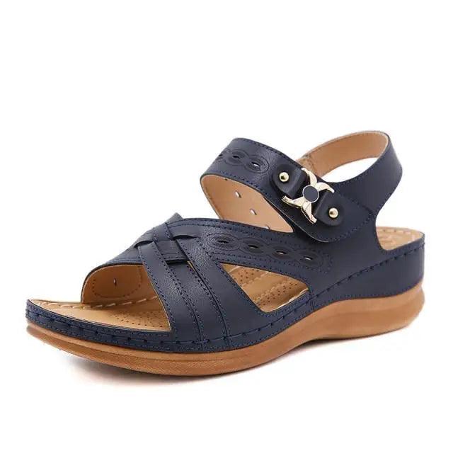 2021 Summer Classic Women's Sandals Elegant Buckle Strap Design Comfortable Women Shoes