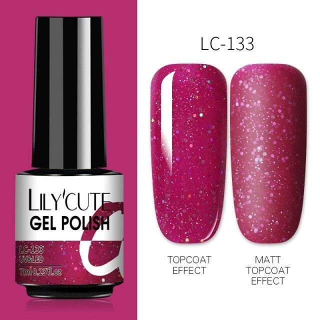 2022 New Fashion Purple Womens Nail Gel 7ml Permanent UV LED Base Matte Glossy Luxury Colorful Effect Nail Gel for Women and Girls
