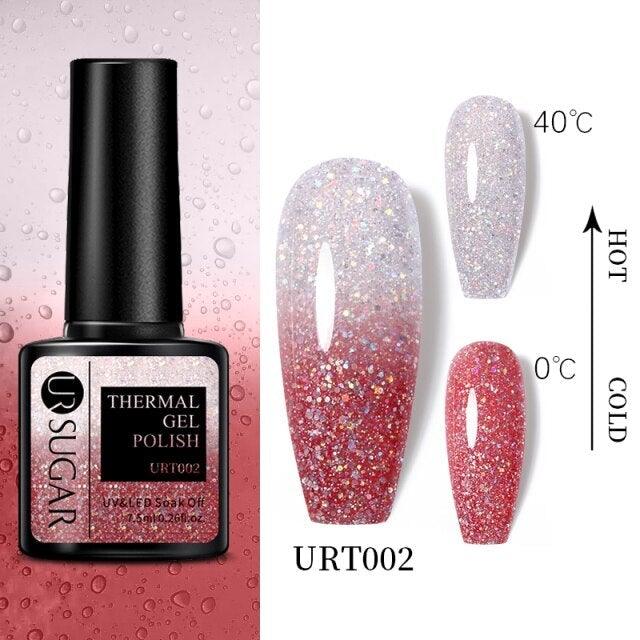 2022 NEW Purple Gel Nail Polish UV Color Changing Gel Nail Polish Stylish Three Layer Effect For Womens