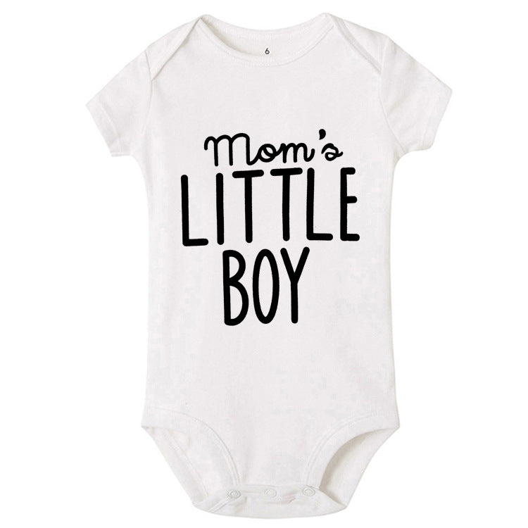 Modern New Romper Jumpsuit For Newborn Toddler Infant Baby Boys Romper Long Sleeve Jumpsuit Playsuit With Words Moms Little Boy