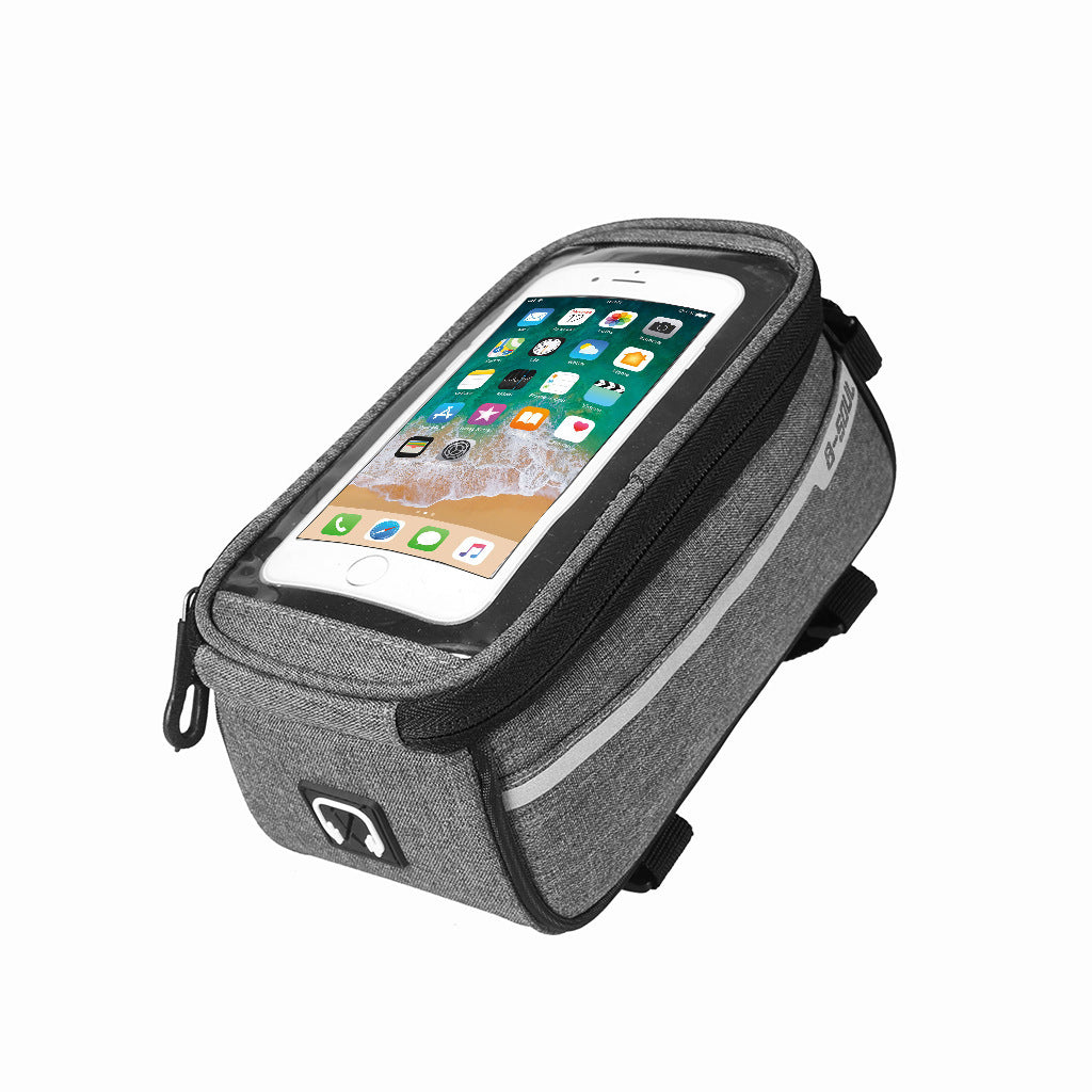 Bike Bag Bicycle Bag Phone Case For Bicycle Cycling Mobile Bike Accessories Head Tube Cell Mobile Phone Bag Case Waterproof Bike Handlebar Bag Bicycle Phone Mount Bicycle Phone Mount Holder Pouch Bag Cycling Frame
