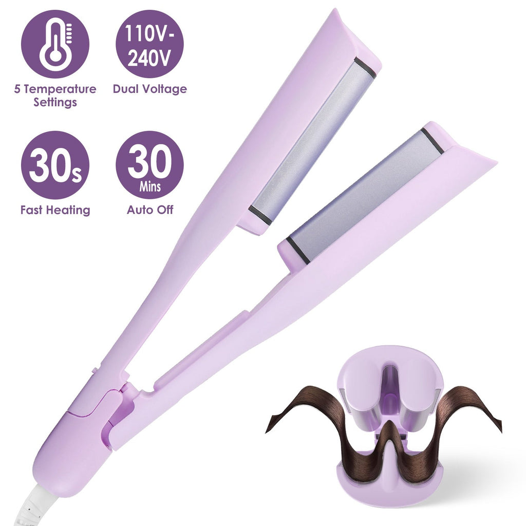 Ceramic Hair Waver Iron – 1.41" Barrel, 5 Temps