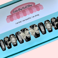 Press-On Nails – Black Butterfly