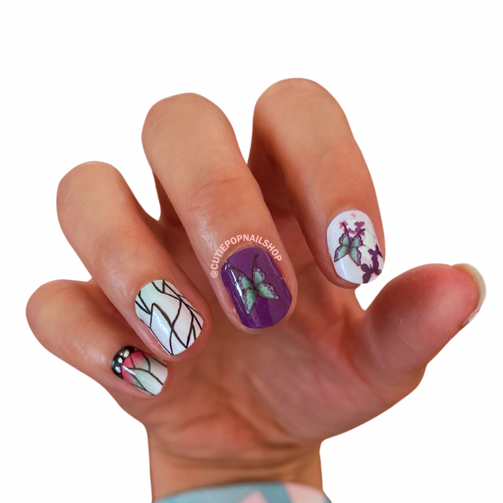 Press-On Nails – Butterflies