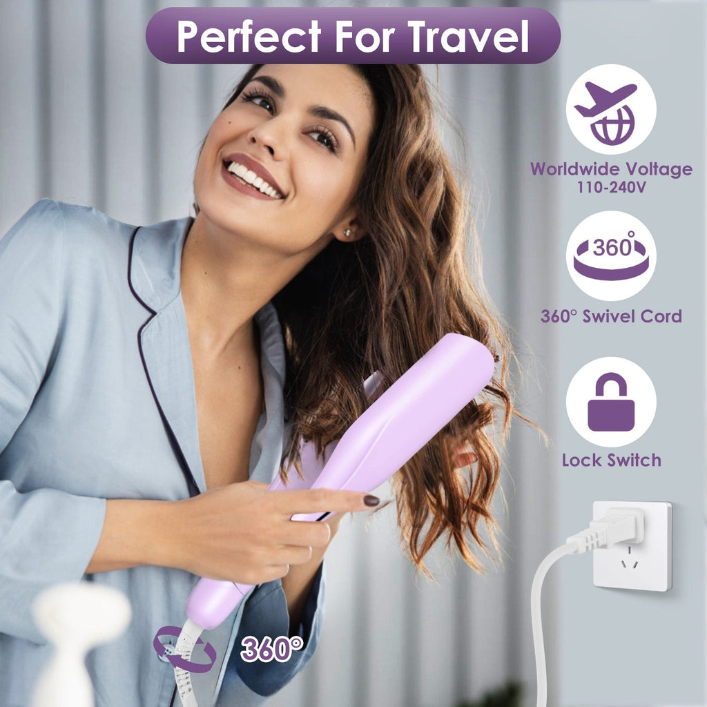 Ceramic Hair Waver Iron – 1.41" Barrel, 5 Temps