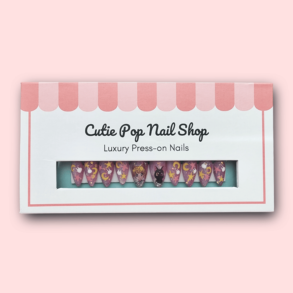 Press-On Nails – Kawaii Moon