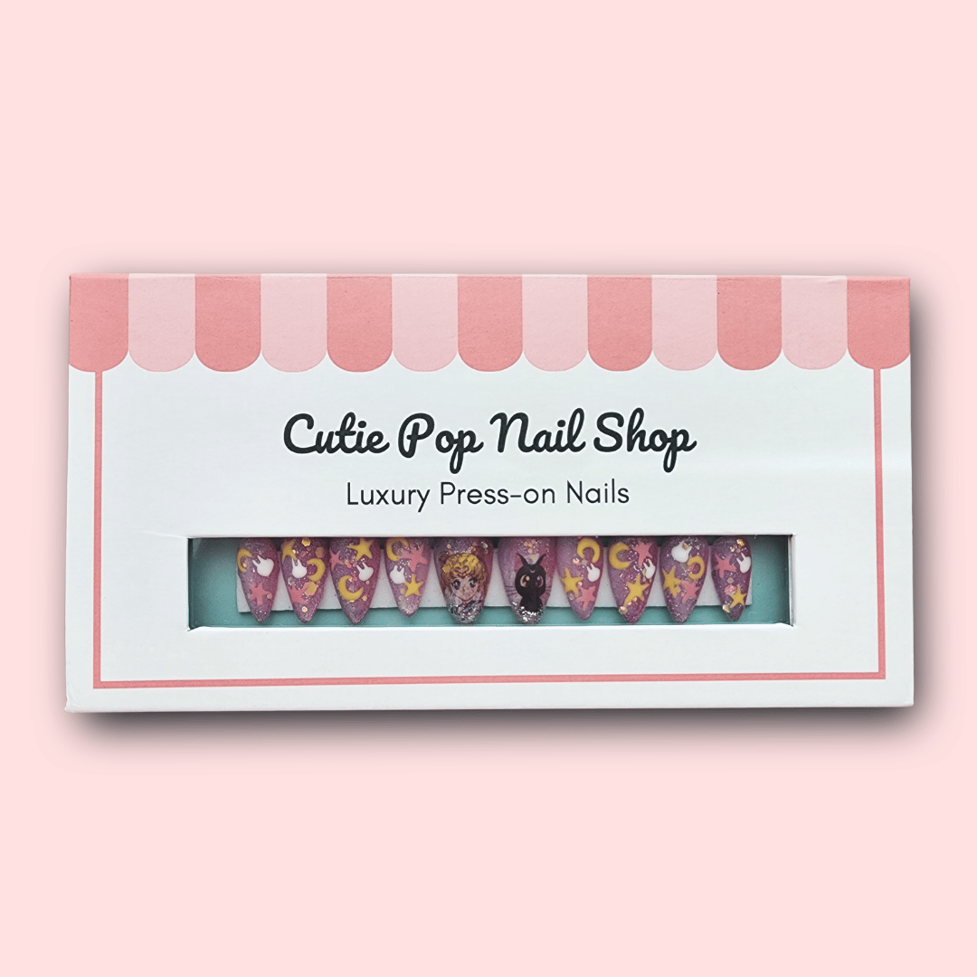 Press-On Nails – Kawaii Moon
