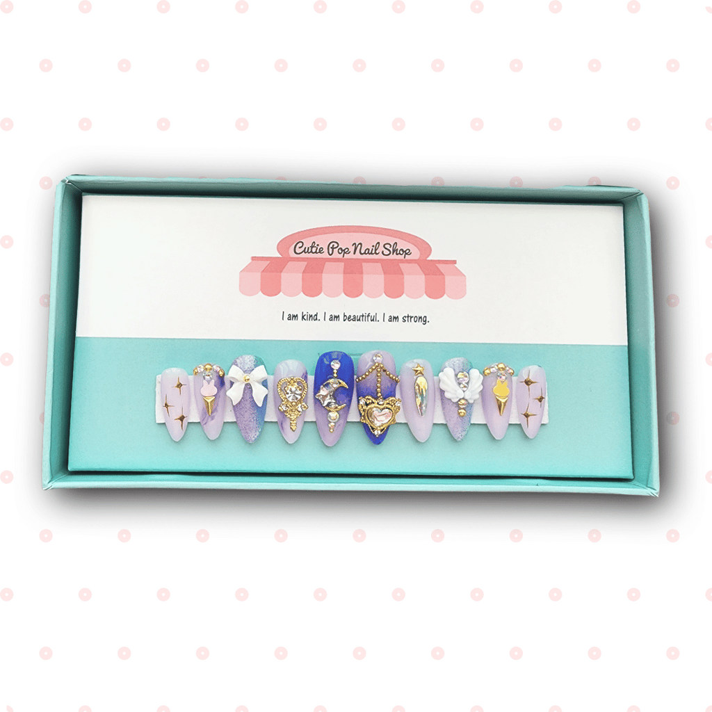 Press-On Nails – Princess Moon Saturn