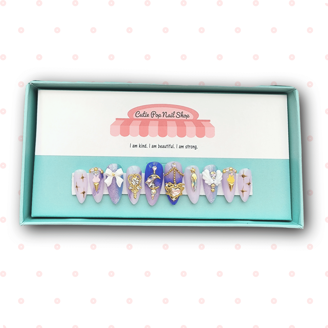 Press-On Nails – Princess Moon Saturn