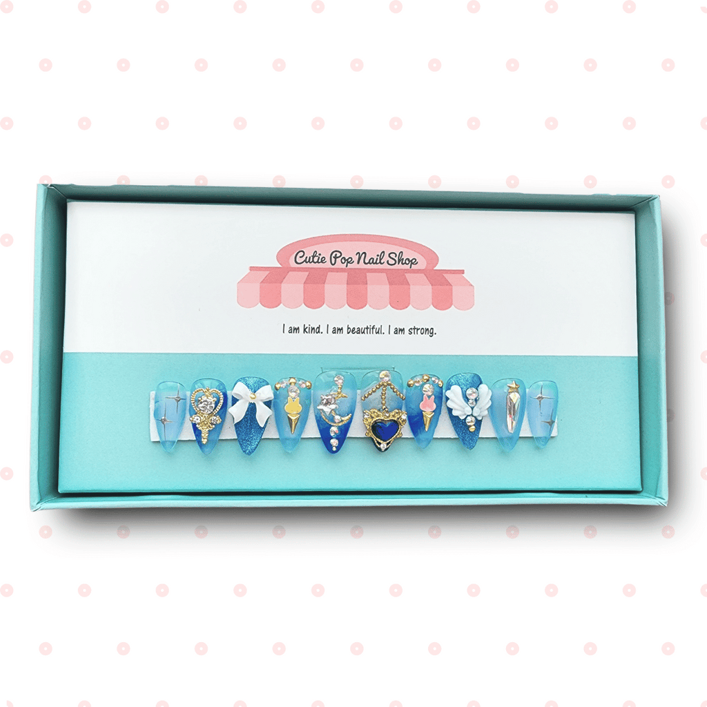 Press-On Nails – Princess Moon Mercury