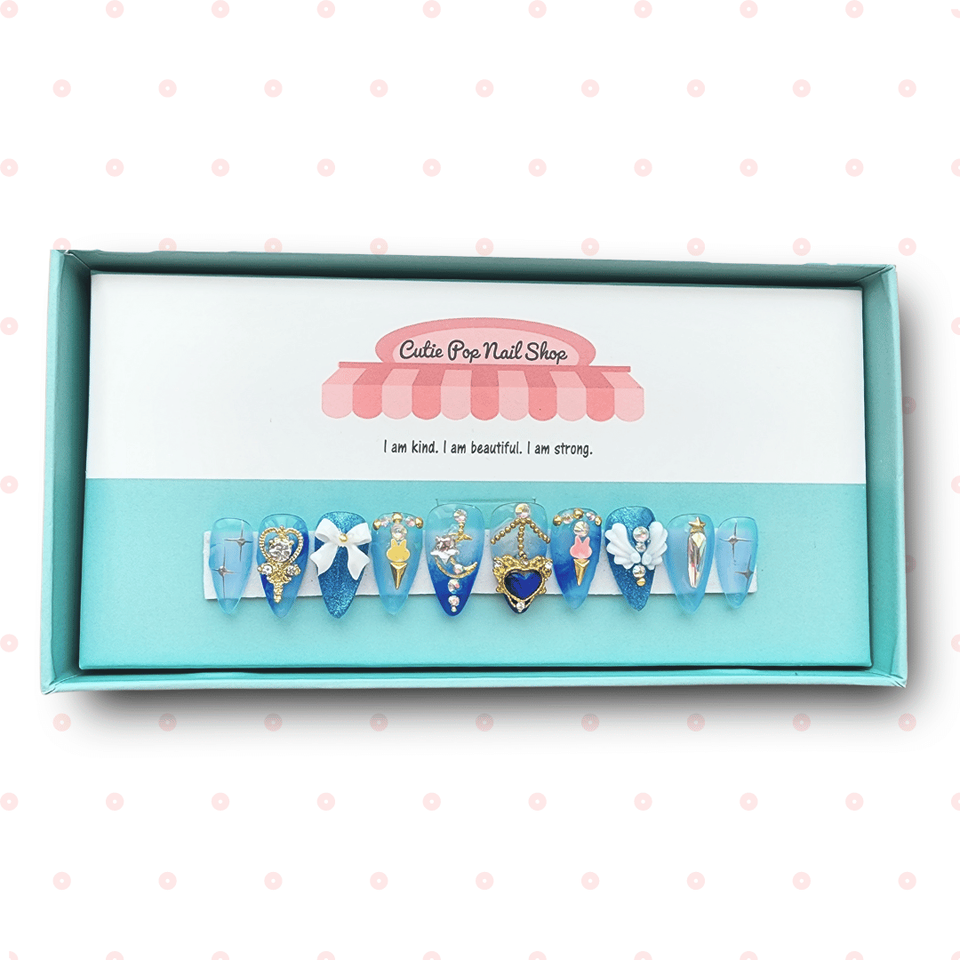 Press-On Nails – Princess Moon Mercury