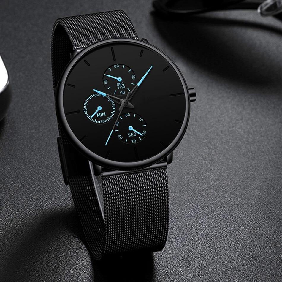 Relogio Masculino Unisex  Woman and Men Quartz Watch In Casual Slim Mesh Style Designer Sport Watch