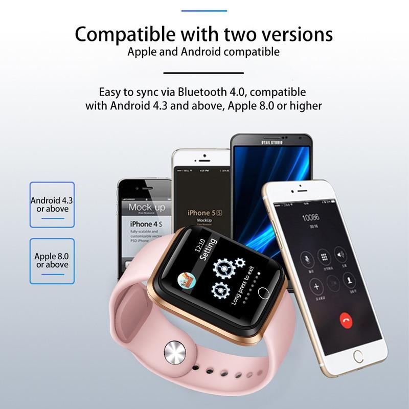 Modern NEW Luxury Smart Watch For Women Sports Smart Bracelet IP67 Waterproof Watch With Pedometer Heart Rate Monitor and LED Color Screen For Android and IOS