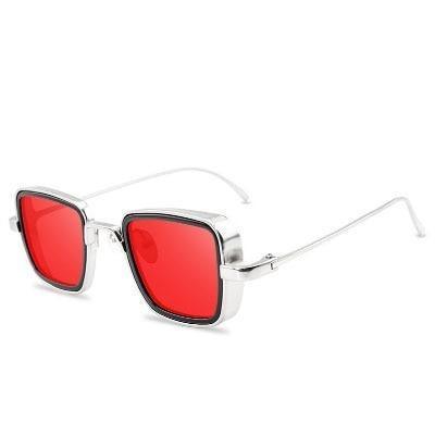 Trend Vintage Steampunk Sunglasses For Men Retro Metal Square Eyewear Trendy Brand Sunglasses For Mens In Elegant Luxury Retro Design