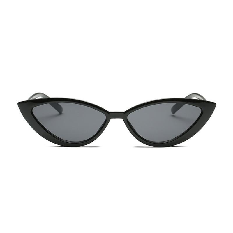 New Vintage Black Cat Eye Sunglasses for  Women Fashion Brand Designer Mirror Sunglasses With UV400 Protection