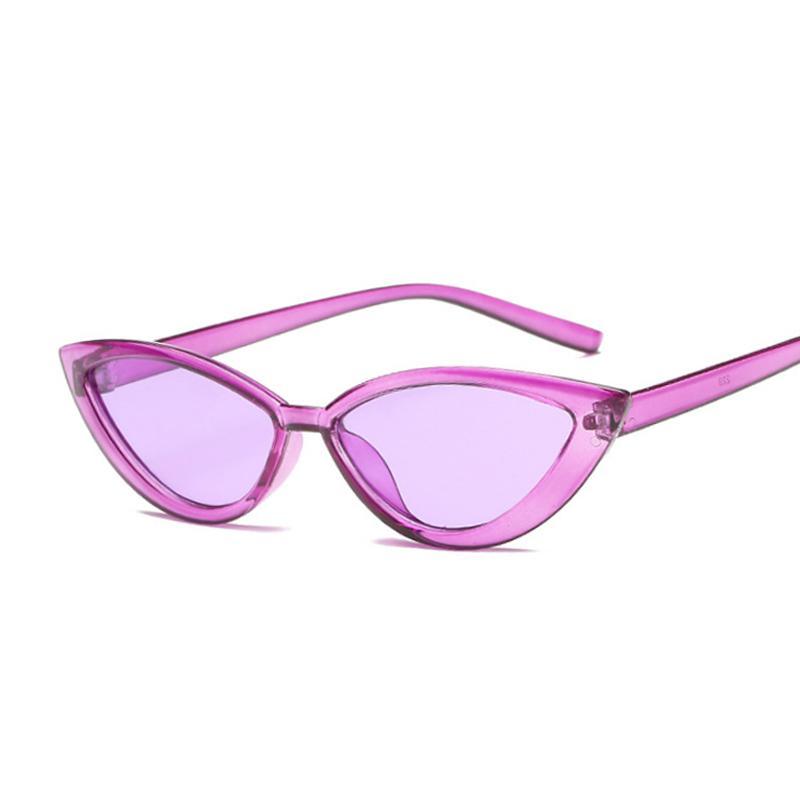 New Vintage Black Cat Eye Sunglasses for  Women Fashion Brand Designer Mirror Sunglasses With UV400 Protection