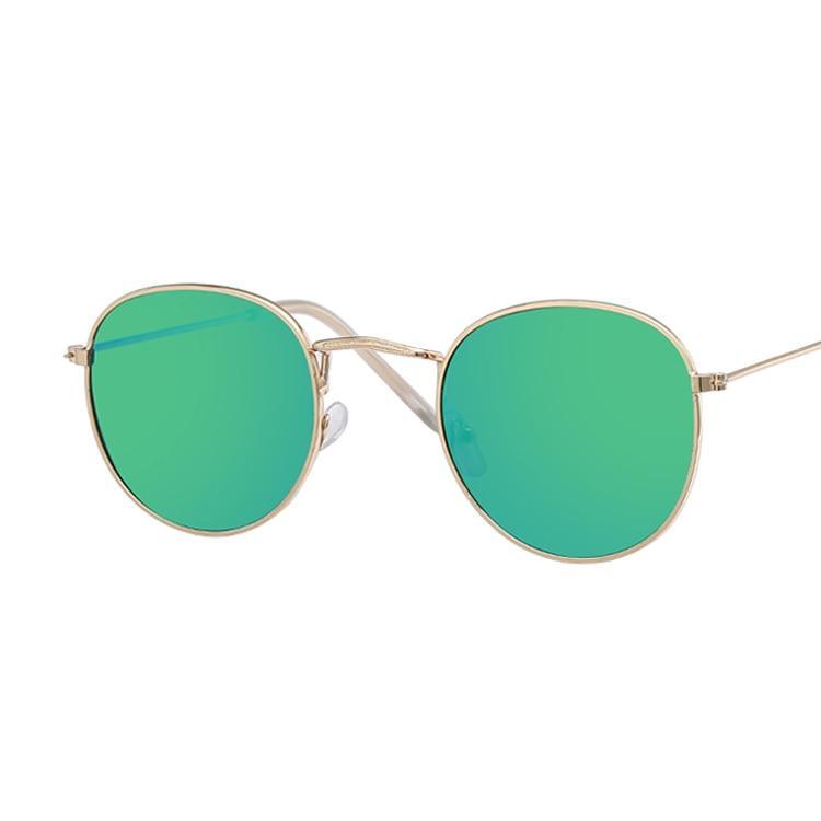 Luxury New Brand Designer Vintage Oval Sunglasses For Women and Ladies Retro Clear Lens Eyewear Round Sunglasses   Oculos De Sol