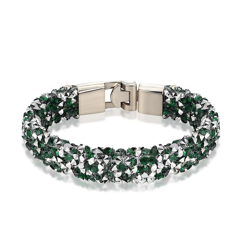 New Modern Fashion Luxury Crystal Shiny Bracelet Amazing Copper Alloy Elegant Bracelet Valentine's Day For Women