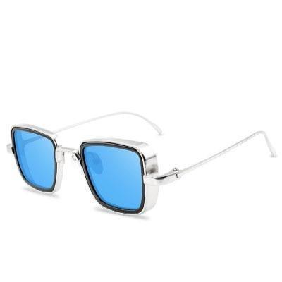 Trend Vintage Steampunk Sunglasses For Men Retro Metal Square Eyewear Trendy Brand Sunglasses For Mens In Elegant Luxury Retro Design