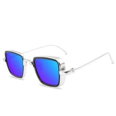 Trend Vintage Steampunk Sunglasses For Men Retro Metal Square Eyewear Trendy Brand Sunglasses For Mens In Elegant Luxury Retro Design
