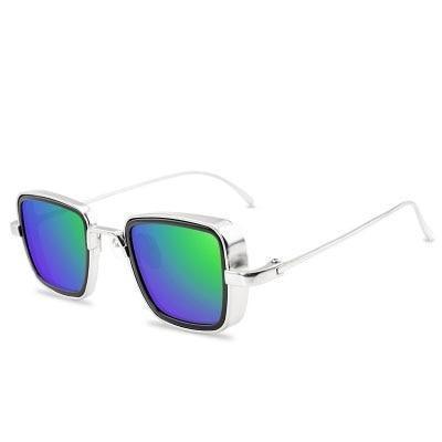 Trend Vintage Steampunk Sunglasses For Men Retro Metal Square Eyewear Trendy Brand Sunglasses For Mens In Elegant Luxury Retro Design