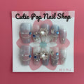Press-On Nails – Star Gem (Blue)
