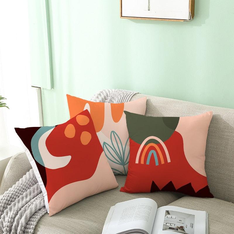 Abstract Line Drawing Cushion Case Modern Abstract Painting Pillow Case Beautiful Art Cushion Covers Art Sofa Pillows Case Livingroom Decorative Pillow 45x45CM