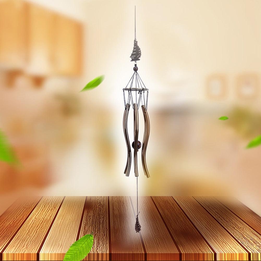 Antique Wind Chimes Amazing Grace Deep Tuned Amazing Grace Bells Wind-chime Chapel Bells Resonant Door Wall Hanging Home Décor Deep Tone Resonant Sound Church Bell Wind Chime