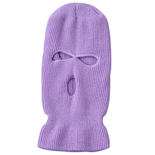 Army Tactical Mask 3 Hole Full Face Mask Ski Mask Winter Cap Balaclava Motorbike Motorcycle Helmet Full Helmet Neck Gaiter, Winter Balaclava Warm Knit Beanie for Outdoor Sports Outdoor Full Face Cover Thermal Ski Mask