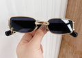Attractive Sunglasses Square Shape Eyeglasses Metal Black Lenses For Men Women Sun Glasses for Outdoor Travel Driving Sunglasses