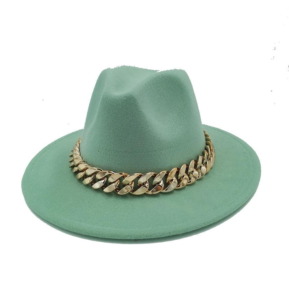 Blue White Men Fedora Unisex Solid Color Fedora Hat Fashion Solid Color Hat Bright Color Wide Brim Autumn Winter Retro Hat Two Tone Dress Hat 56-58CM