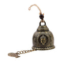 Buddha Statue Pattern Bell Blessing Feng Shui Hanging Ornament Wind Chime For Good Luck Fortune Home Car Hanging Decor Gift Crafts