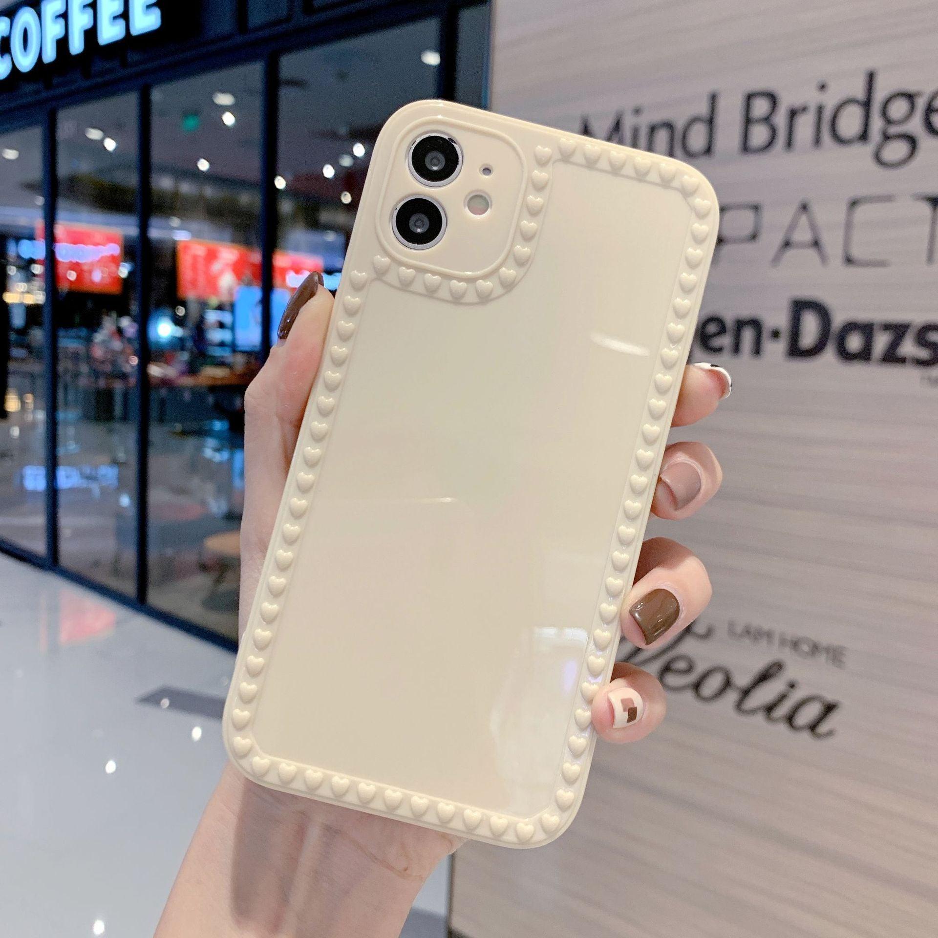 Candy Color Cute Shockproof Phone Case For iPhone 11 Pro Max Mini 7 8 Plus XR XS MAX Full Lens Soft Cover Cute And Fashionable Colorful Translucent Soft Silicone Case
