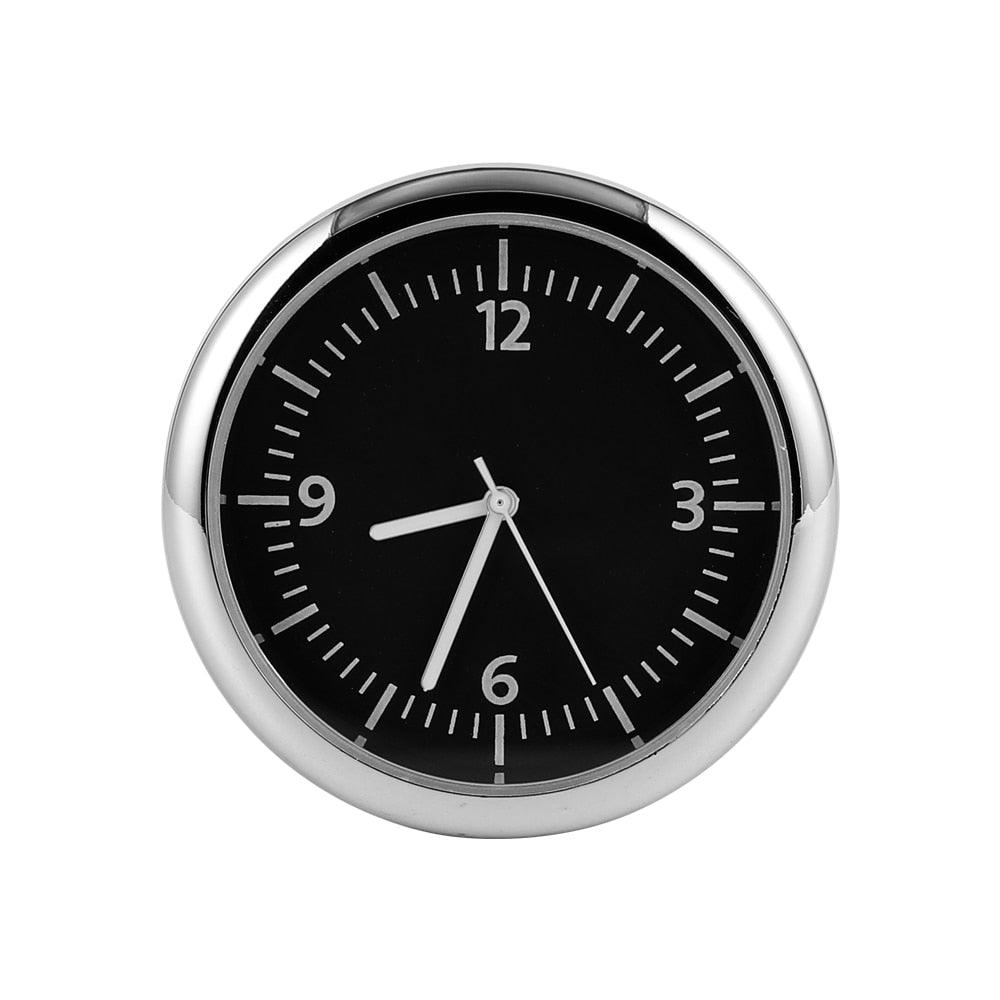 Car Clock Watch Indoor Automobiles Stick-In  Luminous Quartz Analog Watch Universal Pocket Mini Stick-On Clock for Car Boat Bike Home Watch Decoration Accessories