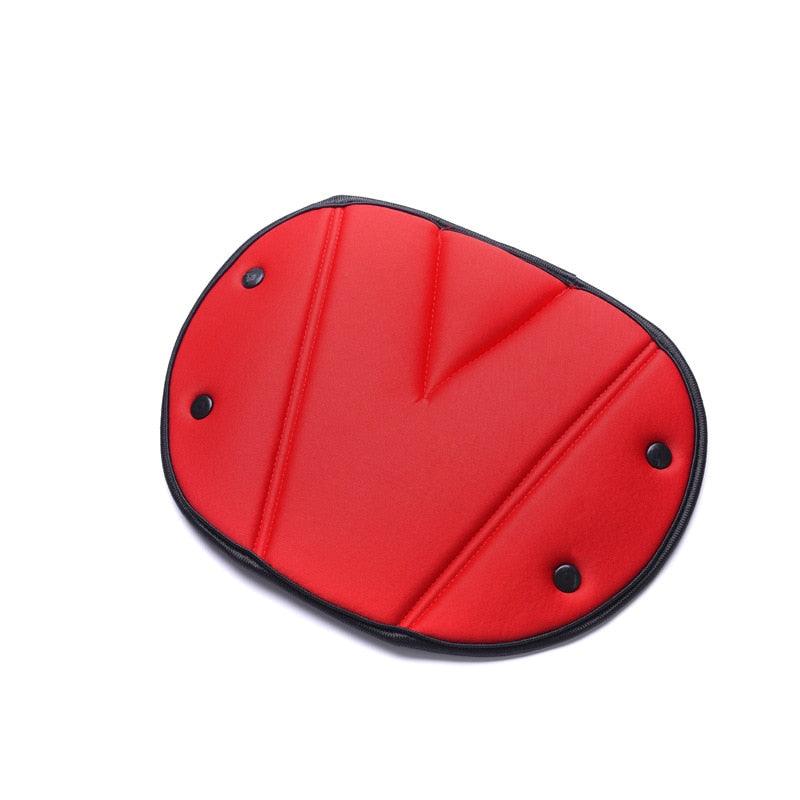 Car Safe Seat Belt Cover Soft Adjustable Children Safety Belt Fixer Triangle Anti-ledge For Child Neck Protection Belts Seat Belt Adjuster and Pillow with Clip for Kids Travel Neck Support Headrest Seatbelt
