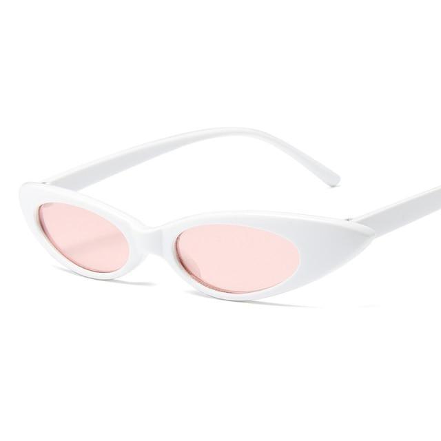 Cat Eye Sunglasses for Women Retro Narrow Pointy Cateye Cat Eye Sunglasses For  Women Vintage Style  Eyewear For Women/Men  oval Sun Glasses For Female