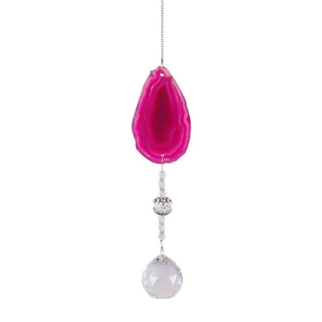 Chandelier Crystals Prisms For Window Sun-catchers Rainbow Chaser Amber Wind Chime Pendant Ball Colorful Beads Hanging Drop Handmade Jewellery Prisms Hanging Ornament Crystal Pendants For Home Office Garden  Wind-chime For Window Home Decor