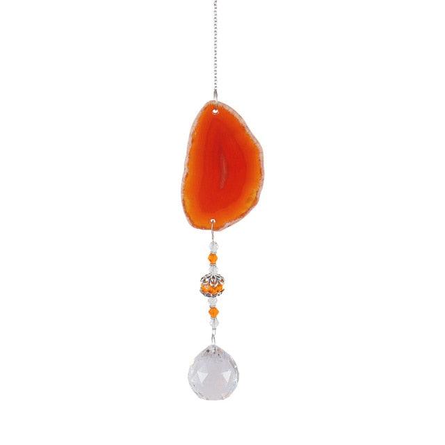 Chandelier Crystals Prisms For Window Sun-catchers Rainbow Chaser Amber Wind Chime Pendant Ball Colorful Beads Hanging Drop Handmade Jewellery Prisms Hanging Ornament Crystal Pendants For Home Office Garden  Wind-chime For Window Home Decor