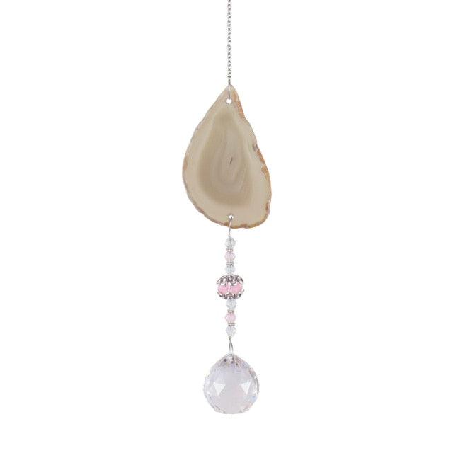 Chandelier Crystals Prisms For Window Sun-catchers Rainbow Chaser Amber Wind Chime Pendant Ball Colorful Beads Hanging Drop Handmade Jewellery Prisms Hanging Ornament Crystal Pendants For Home Office Garden  Wind-chime For Window Home Decor