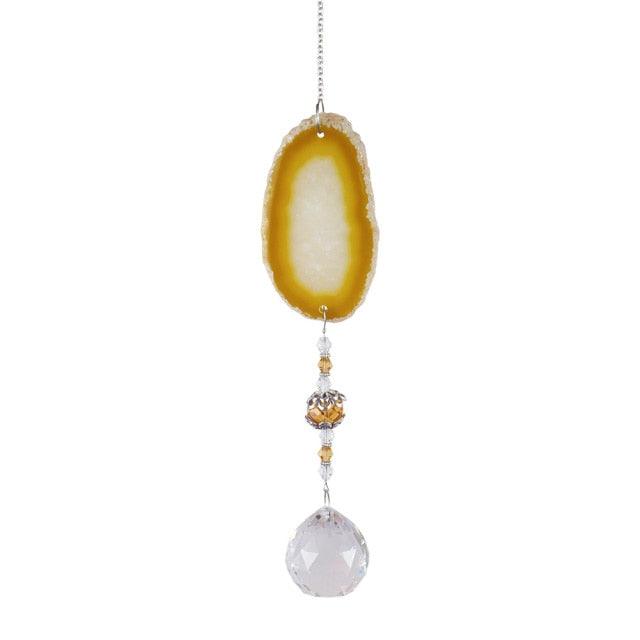Chandelier Crystals Prisms For Window Sun-catchers Rainbow Chaser Amber Wind Chime Pendant Ball Colorful Beads Hanging Drop Handmade Jewellery Prisms Hanging Ornament Crystal Pendants For Home Office Garden  Wind-chime For Window Home Decor