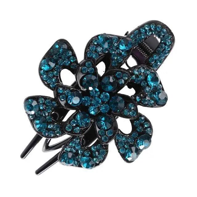 Charming Colorful Flower Red Hair Clip For Women Fashionable Design Beautiful Women Vintage Wedding Hair Clips Lightweight Hair Jewelry Excellent Women Gift