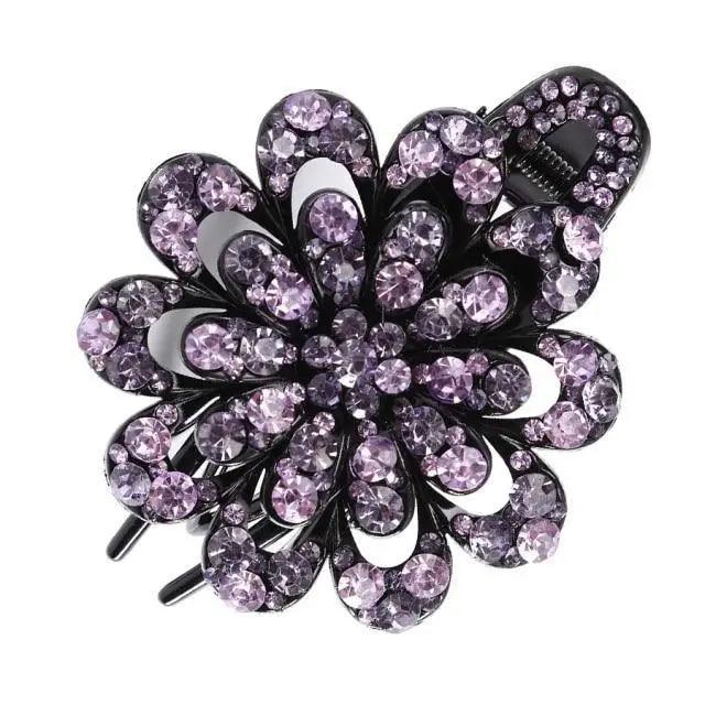 Charming Colorful Flower Red Hair Clip For Women Fashionable Design Beautiful Women Vintage Wedding Hair Clips Lightweight Hair Jewelry Excellent Women Gift