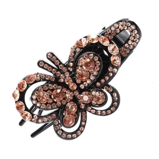 Charming Colorful Flower Red Hair Clip For Women Fashionable Design Beautiful Women Vintage Wedding Hair Clips Lightweight Hair Jewelry Excellent Women Gift
