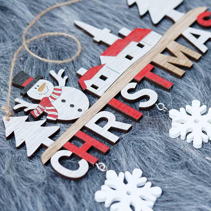 Christmas Door Hanging Wooden Santa Claus Festival Party Christmas Hanging Santa Claus Sign Santa Wooden Indoor/Outdoor Decor Hanging Santa Claus Wall Ornament for Christmas Holidays Wooden Wall Door Home Decoration Decoration